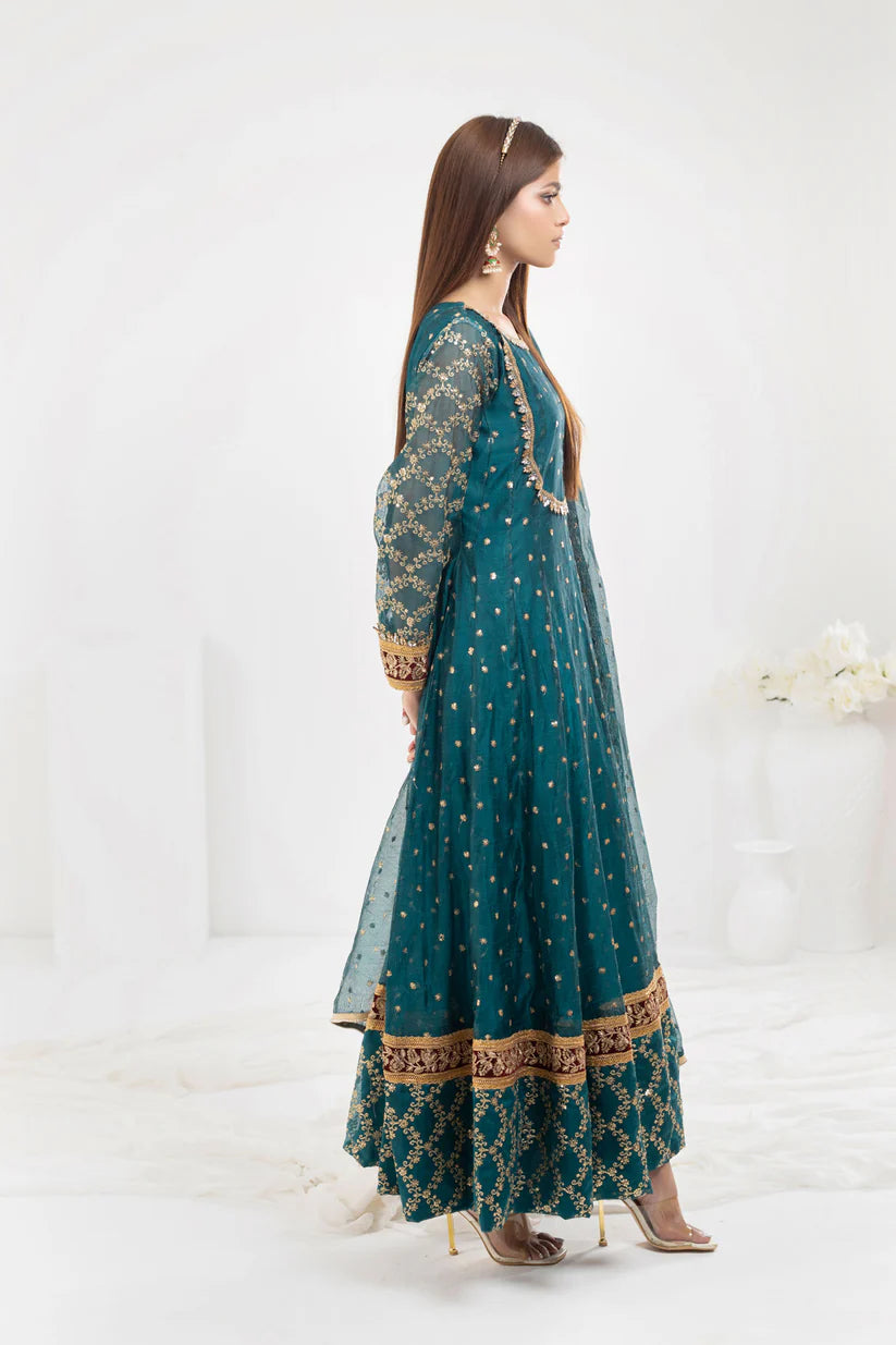 Roshni-Dark Sea Green -- Ayesha's Couture
