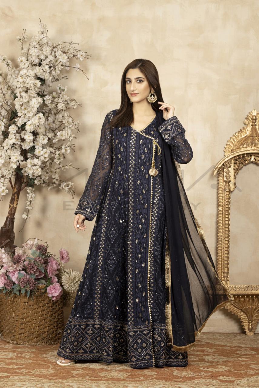 Melanie - Black -- Mona Embroidery