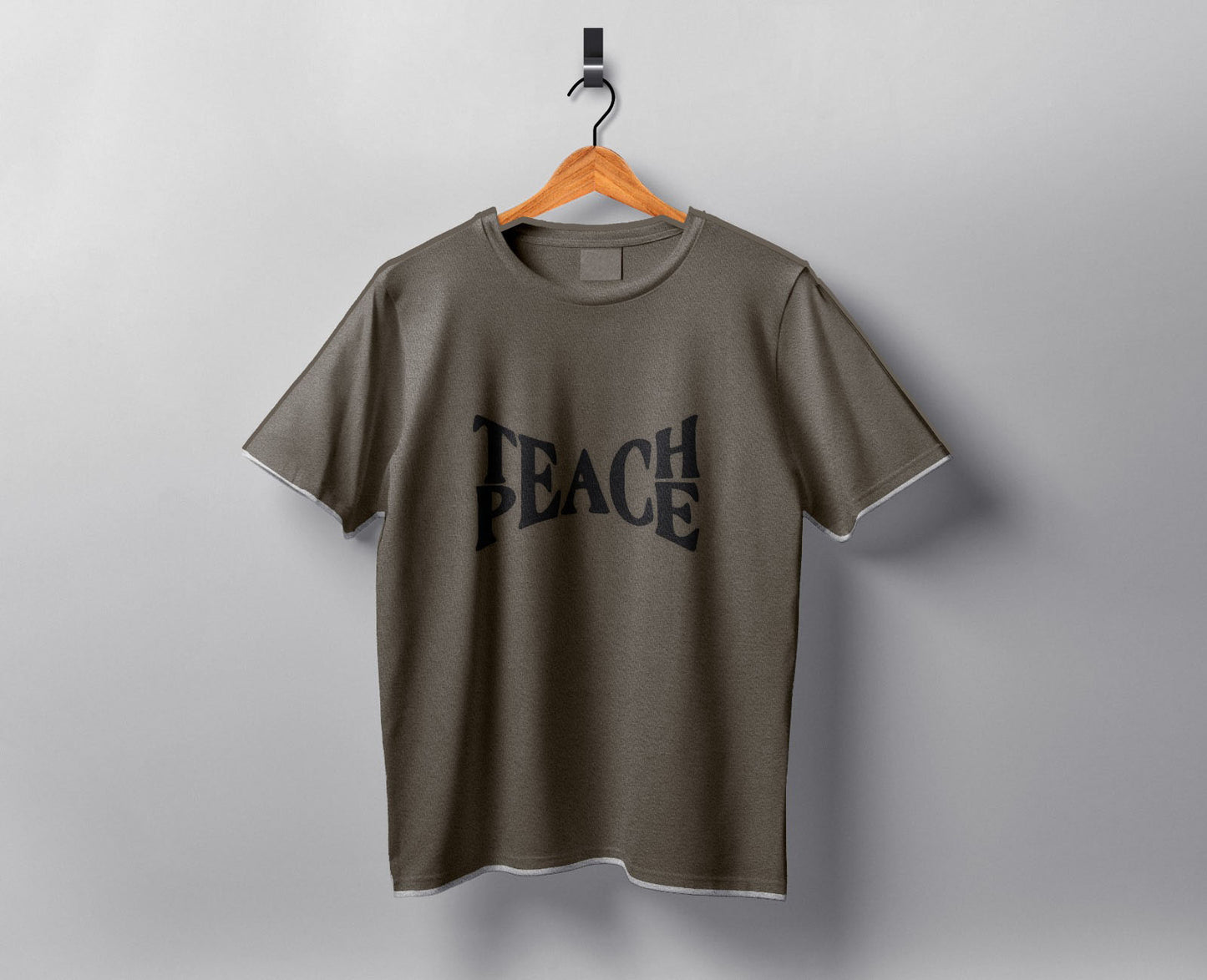 Graphic T Shirt Teach Grey
