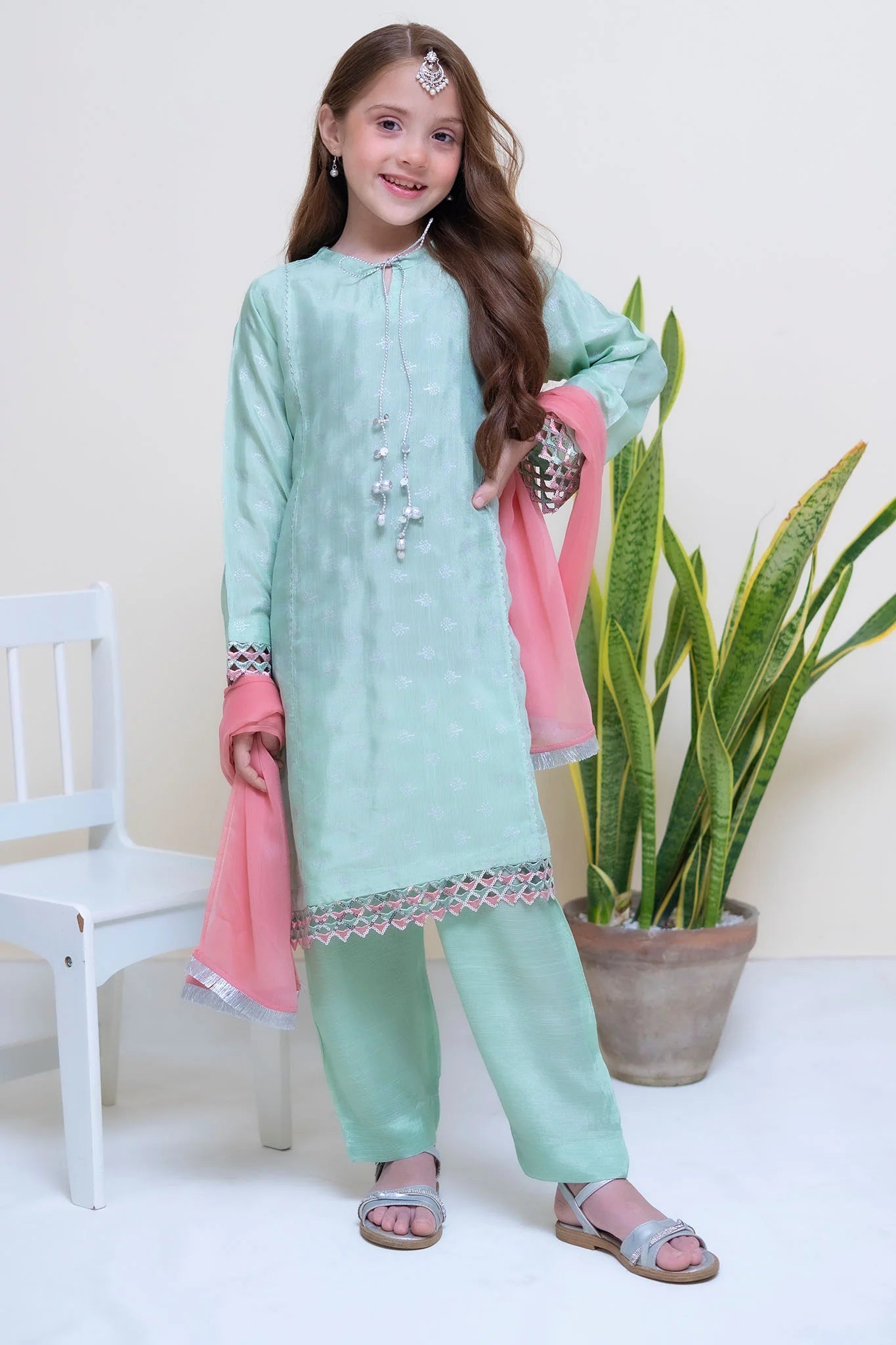 Shanzey Stitched 3 Piece Festive Emb Silk Vol-02 Collection'2024-SHK-2301