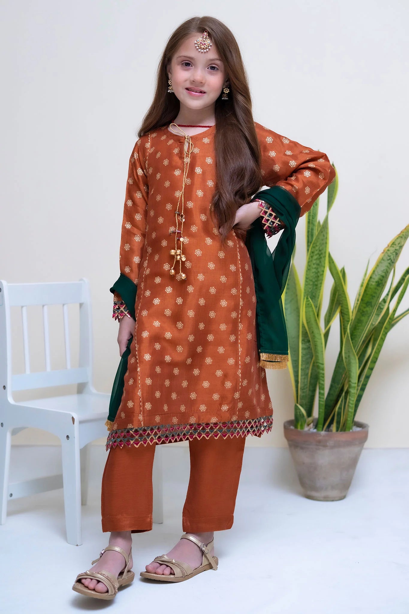 Shanzey Stitched 3 Piece Festive Emb Silk Vol-02 Collection'2024-SHK-2306