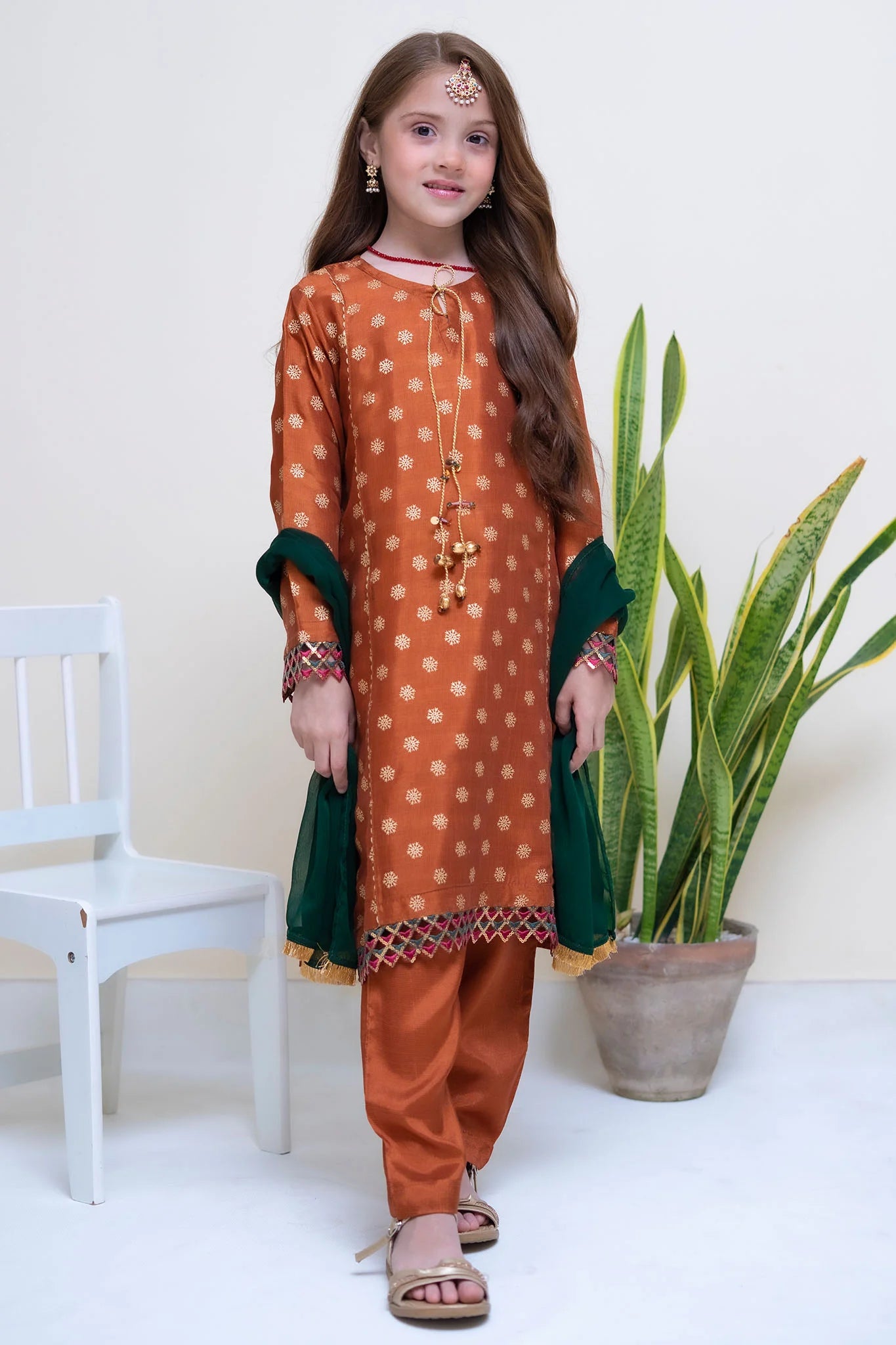 Shanzey Stitched 3 Piece Festive Emb Silk Vol-02 Collection'2024-SHK-2306