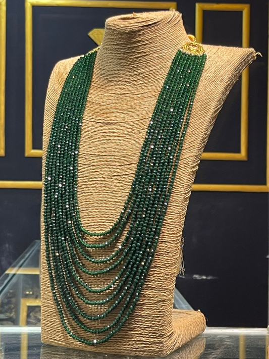 Emerald Green Crystal Beads Necklace